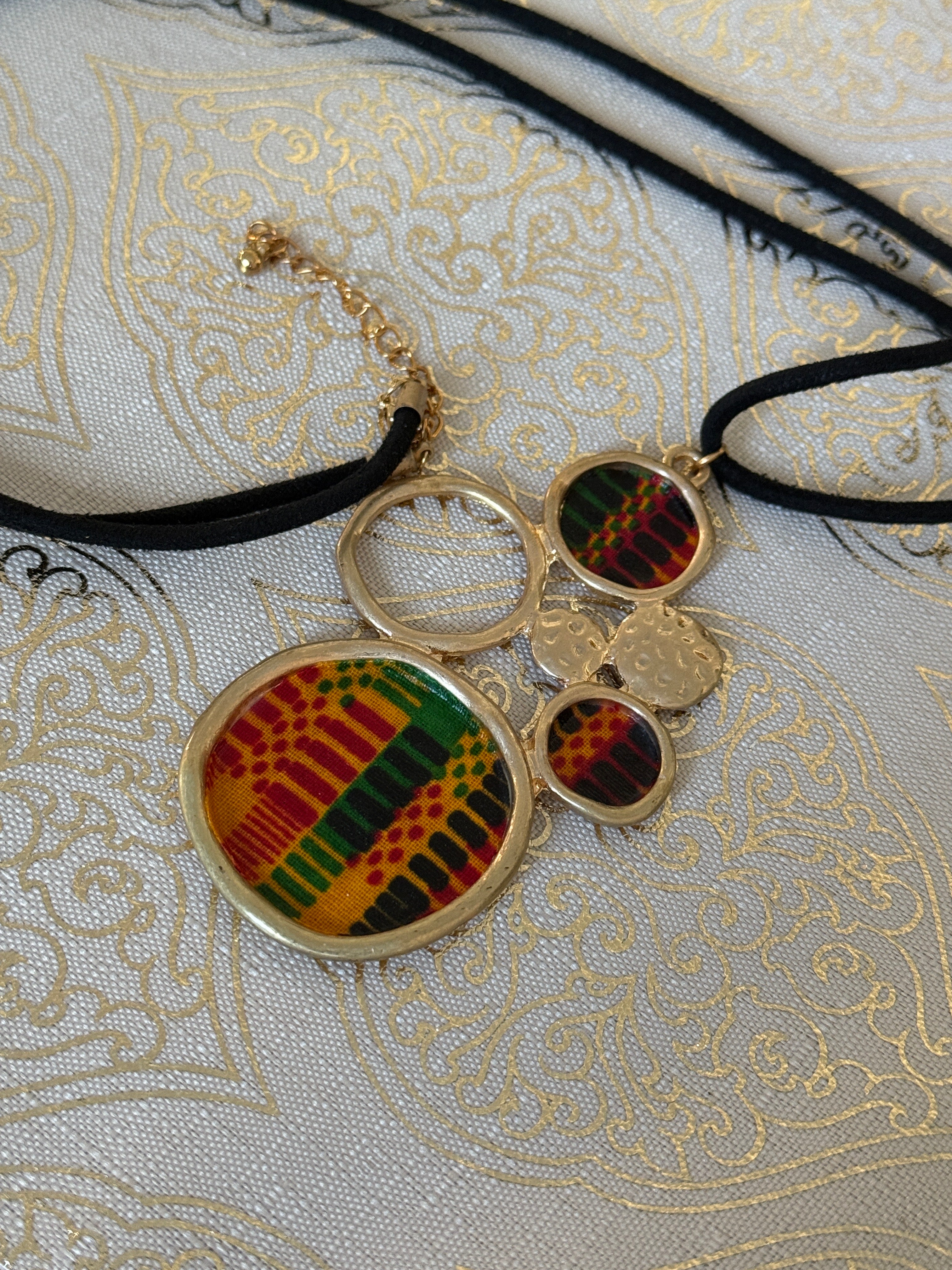 Kente Pendant Necklace
