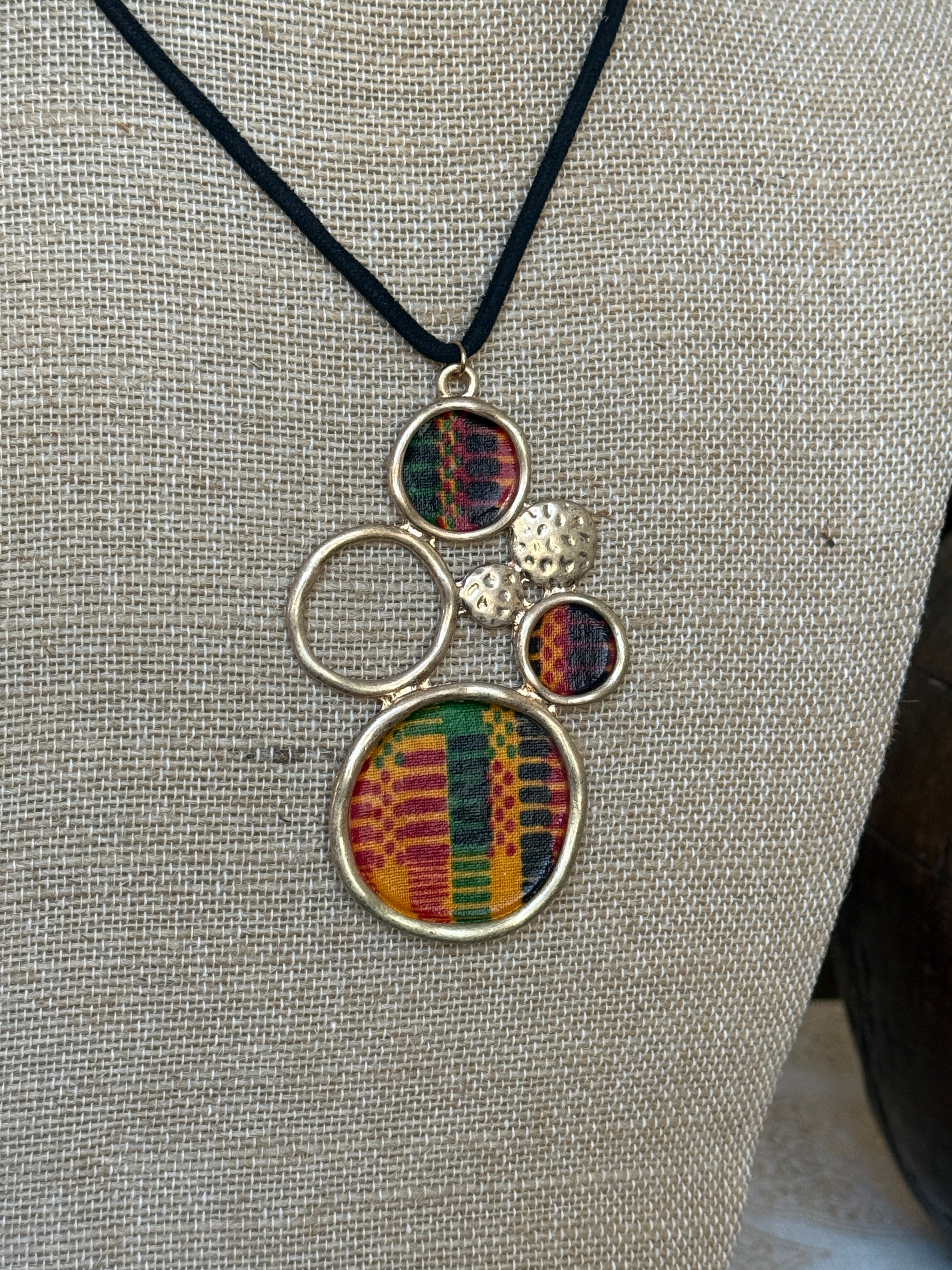 Kente Pendant Necklace